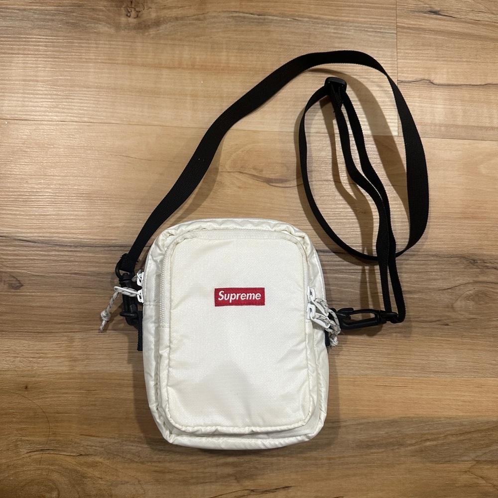 Supreme Cordura White Crossbody Bag